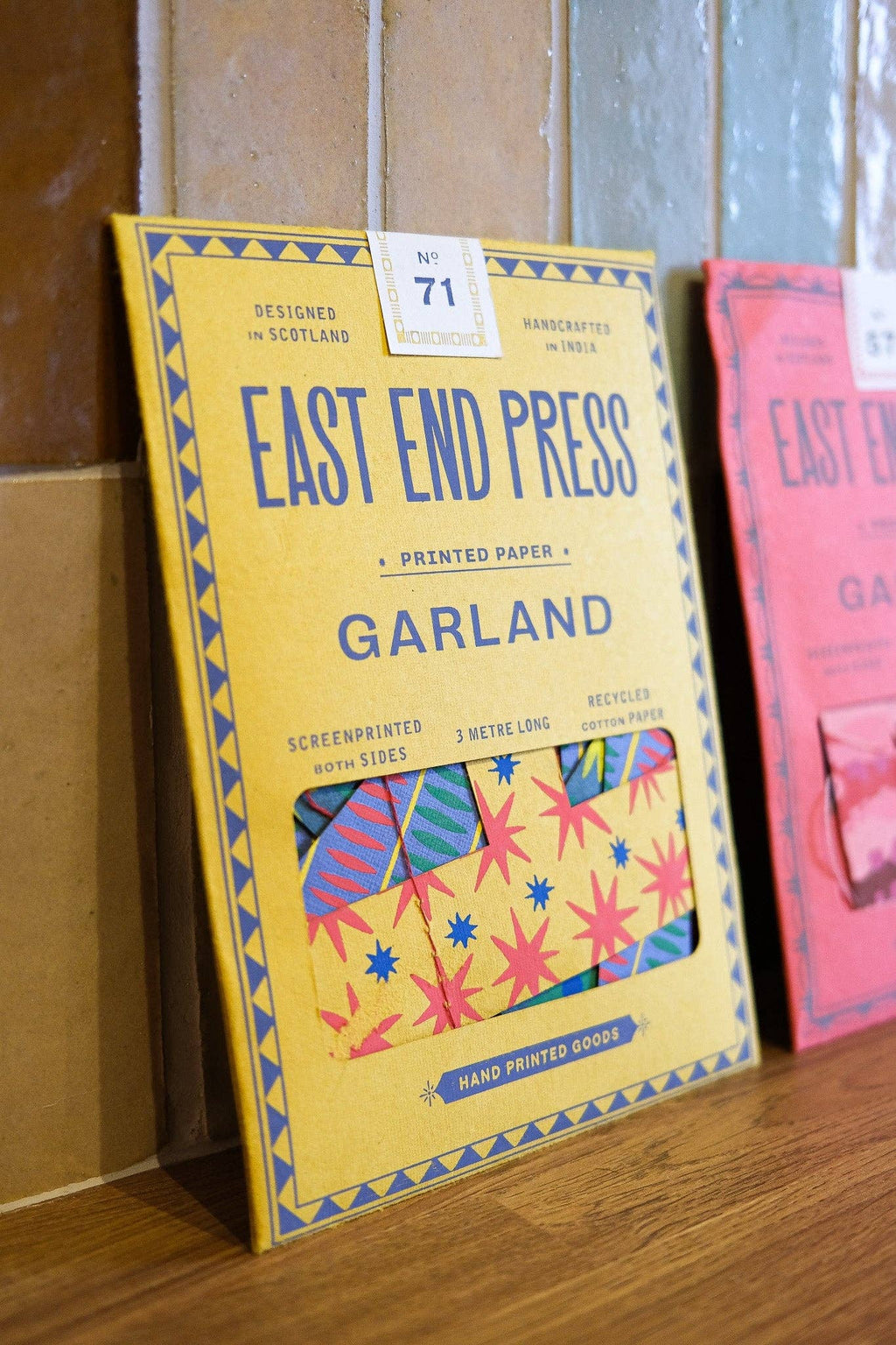 The Bright &amp; Happy Birthday Hand-Sewn Paper Garland