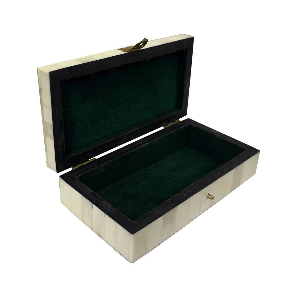 Strawberry Thief Printed Genuine Bone Jewelry Storage Box