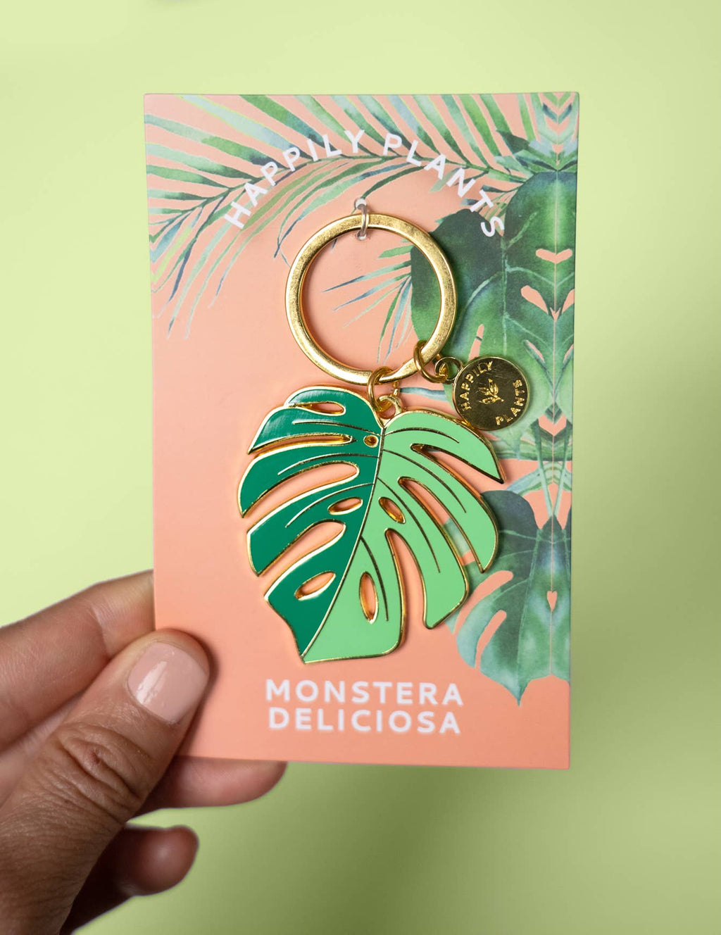 Monstera 'Deliciosa' Plant Lover Keychain, Plant Gifts