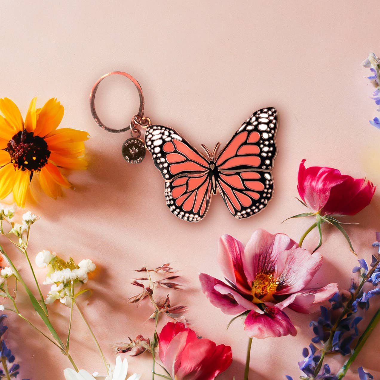 Monarch Butterfly Keychain & Bag Charm, Butterfly Gifts