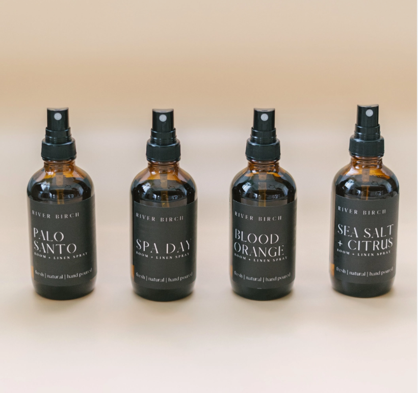 White Sage Lavender - 4 oz Amber Glass Room + Linen Spray