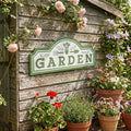 “Garden” Metal Wall Sign | French Market Style – 20"