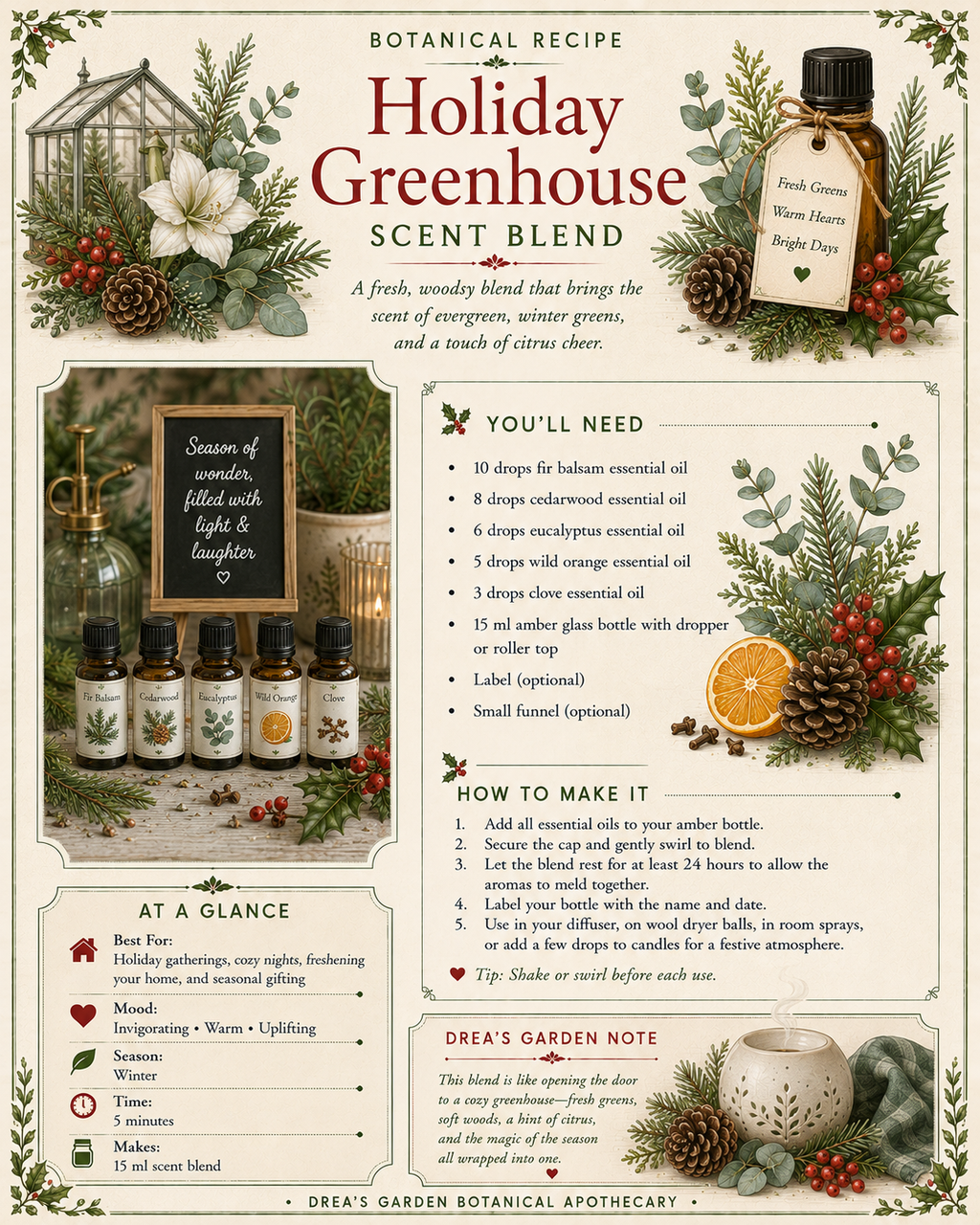 The Cozy Botanical Aromatherapy Recipe Book