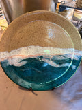 Wavy plate by Hell Mountain Pottery