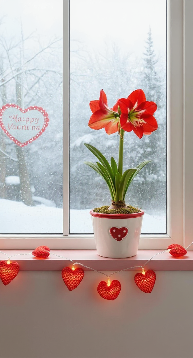 ❤️ Valentine’s Red Lion Amaryllis