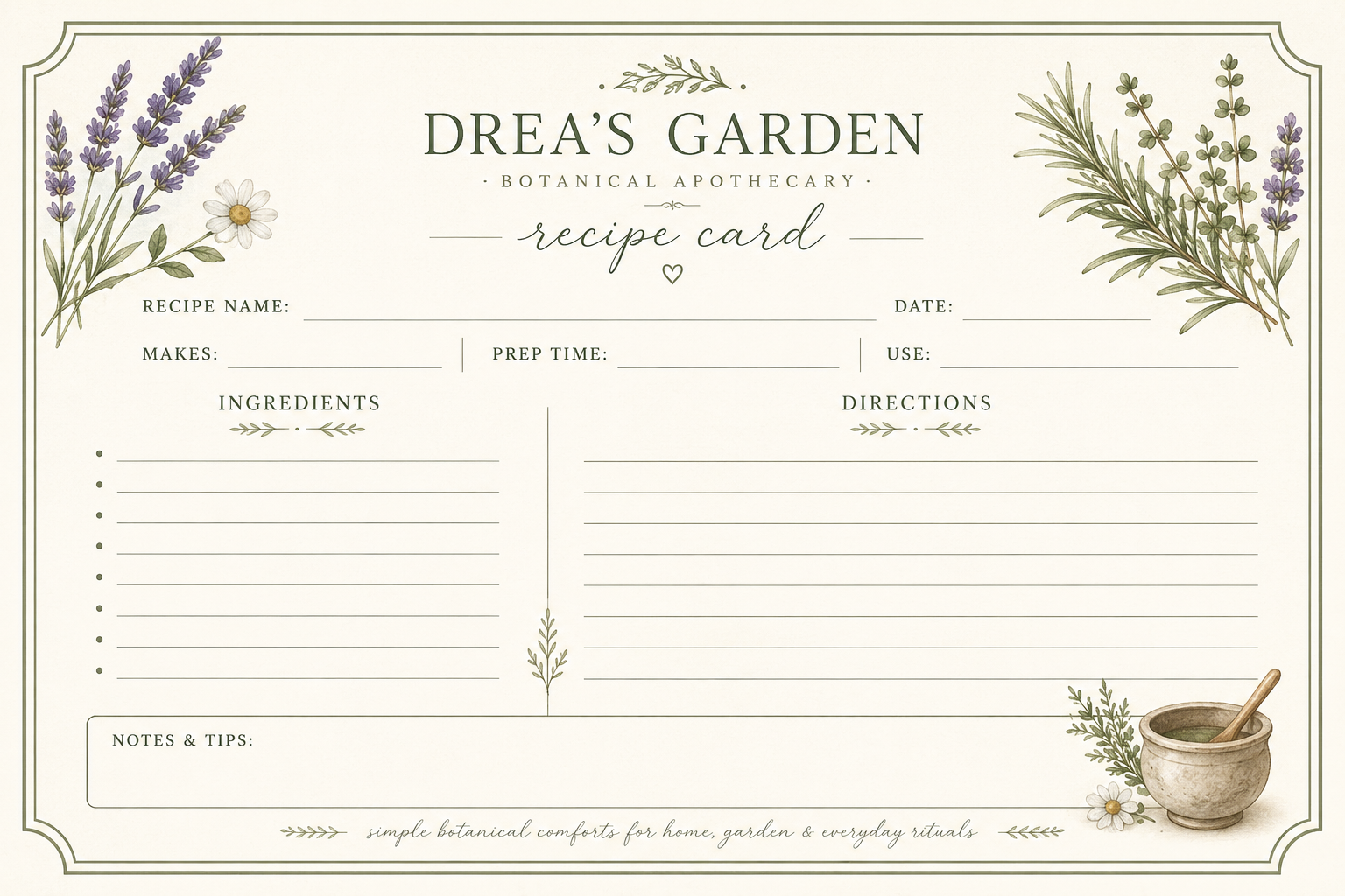 Late Summer Botanical Collection