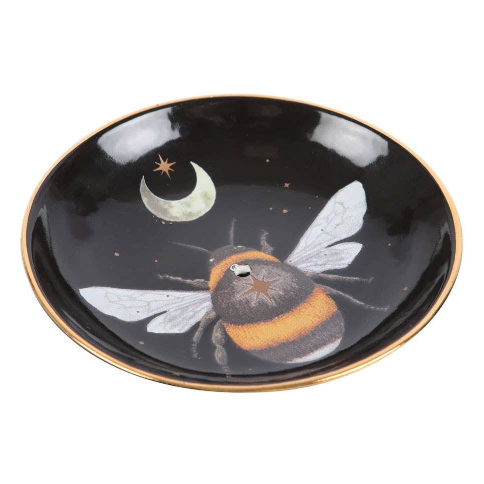 Dark Forest Bee Ceramic Incense Dish