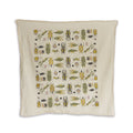 Small Wonders Kitchen Tea Towel / NATURAL / with Bugs + Gold