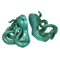 Aqua Green Octopus Bookend Set-Heavy Durable Polyresin