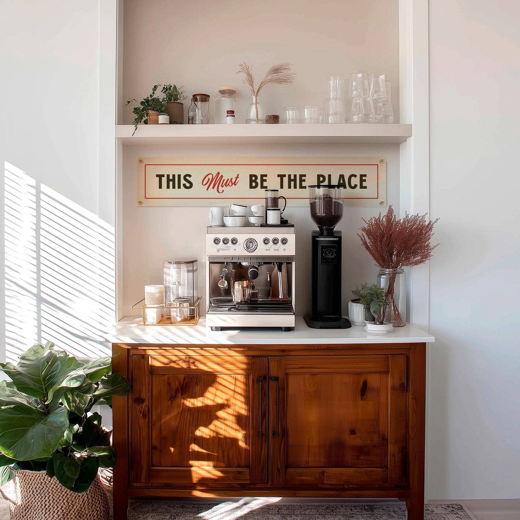 This Must Be The Place Felt Sign Banner