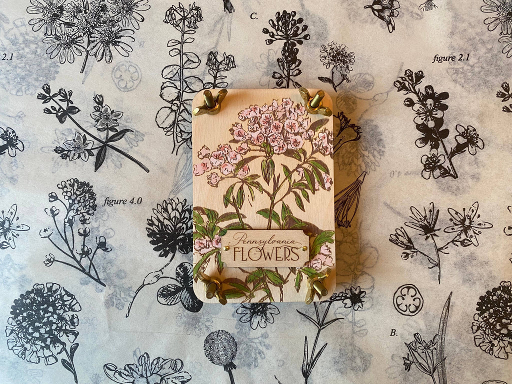 Hand Painted State Flower Pocket-Size Flower Press