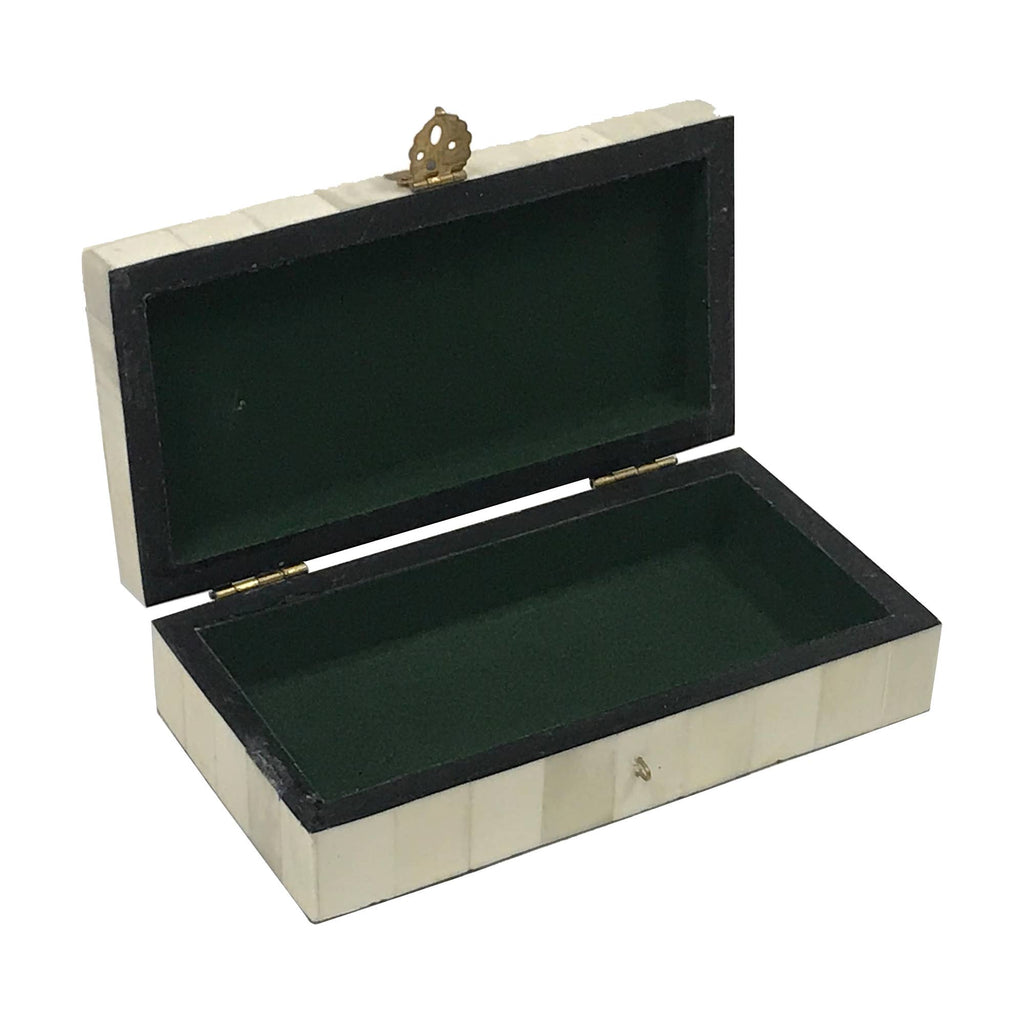 Mermaids Engraved Trinket Jewelry Storage Bone Box | Desktop