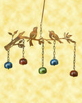 Multicolor Birds w/Bells Wind Chime