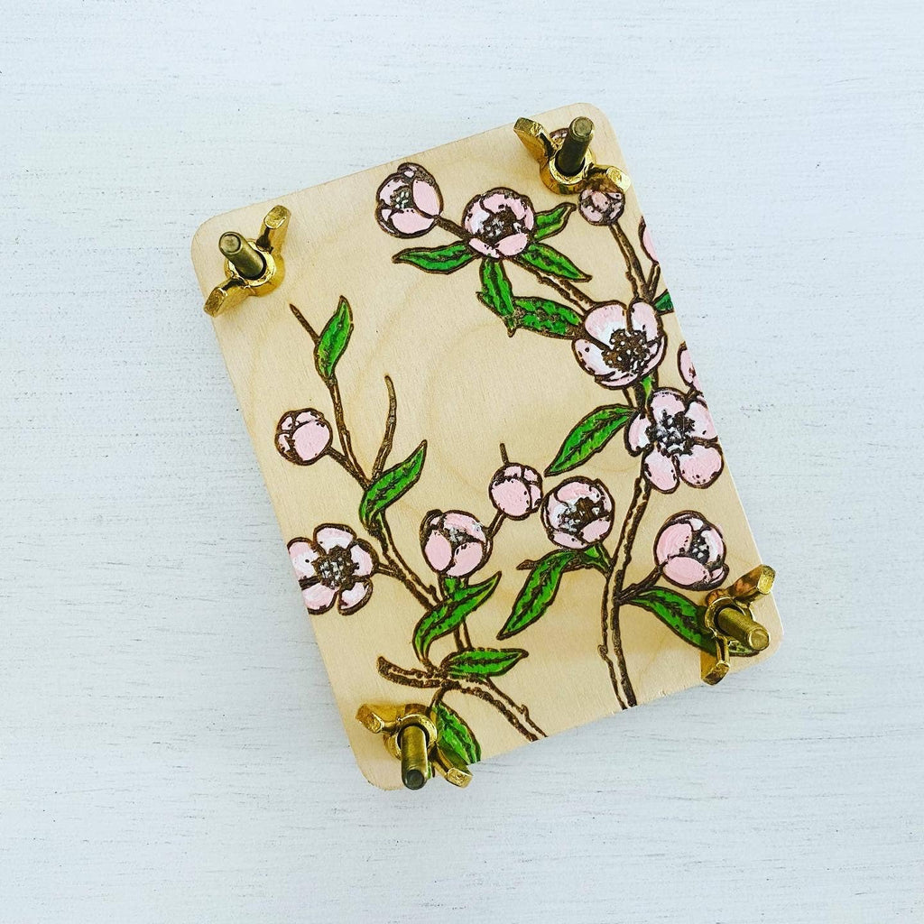 Hand Painted State Flower Pocket-Size Flower Press