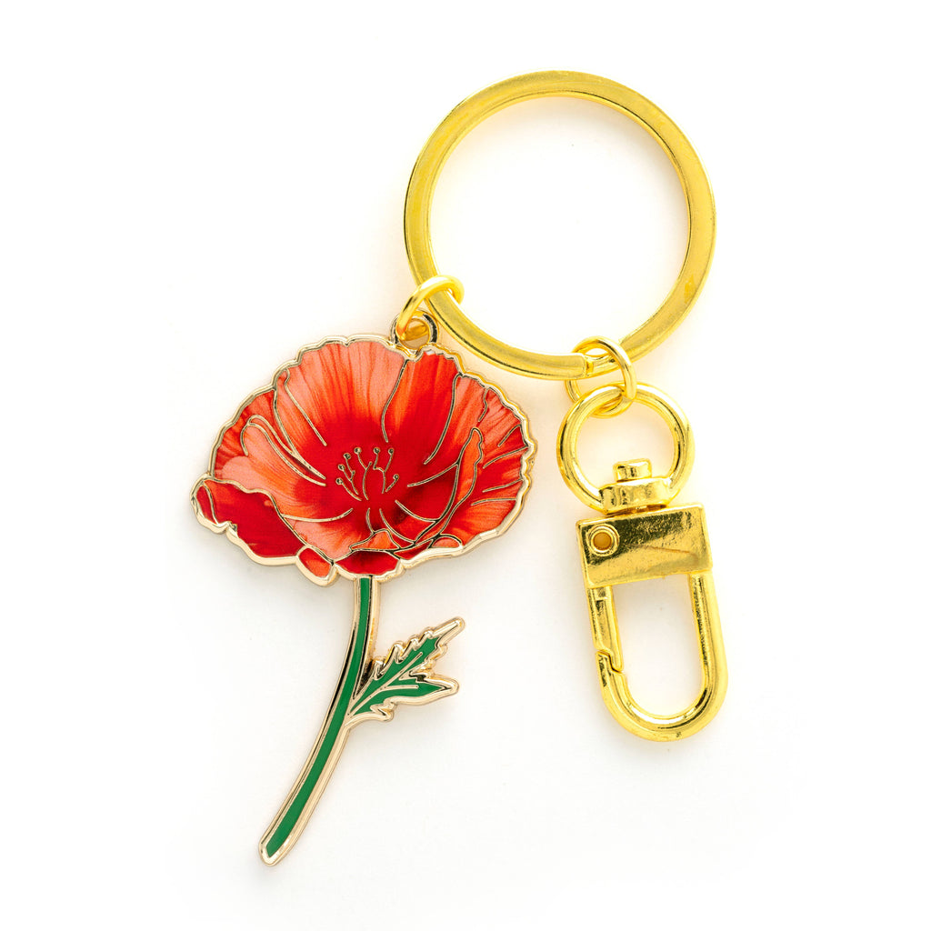 Red Poppy Keychain & Bag charm