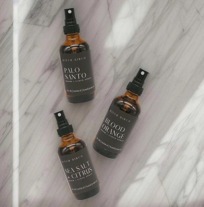Fresh Linen  - 4 oz Amber Glass Room + Linen Spray