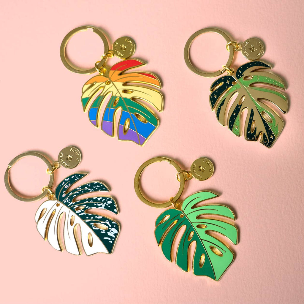 Monstera 'Deliciosa' Plant Lover Keychain, Plant Gifts