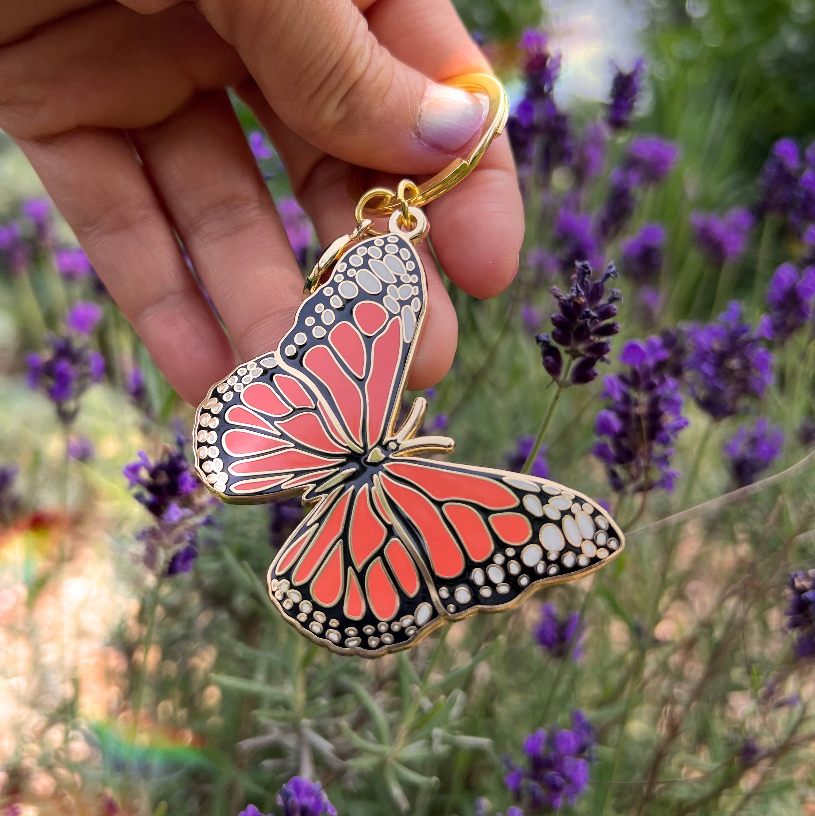 Monarch Butterfly Keychain & Bag Charm, Butterfly Gifts