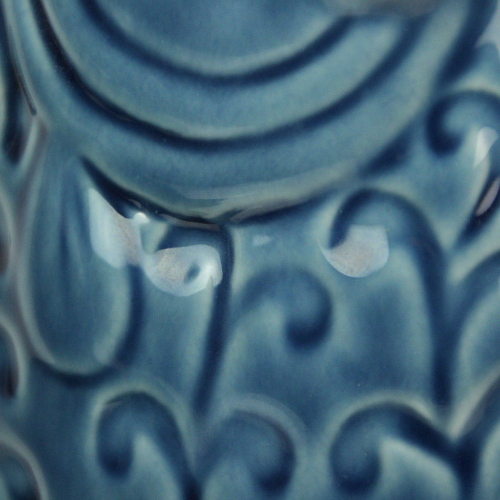 Fish Decorative Vase Set in Glossy Porcelain for Coastal Tabletop Decor