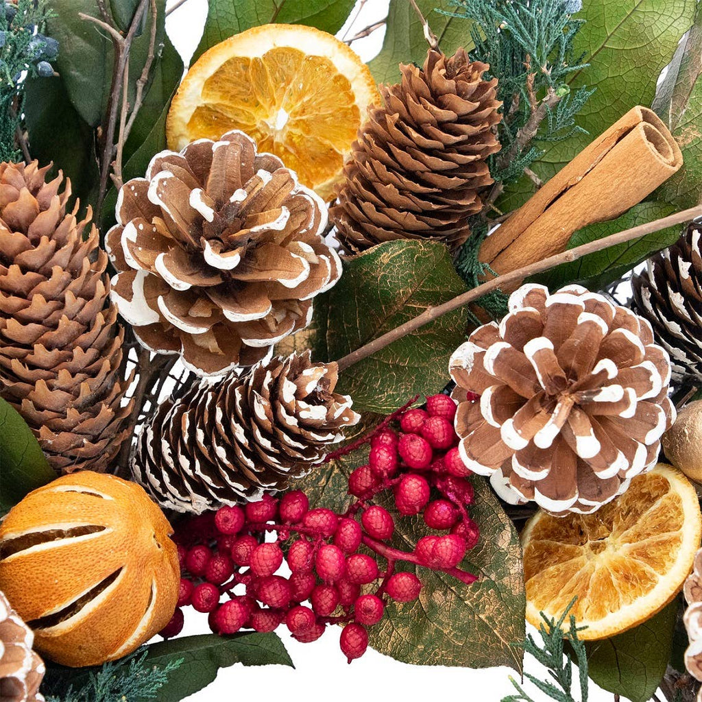 Cinnamon Orange & Pinecone
 Wreath