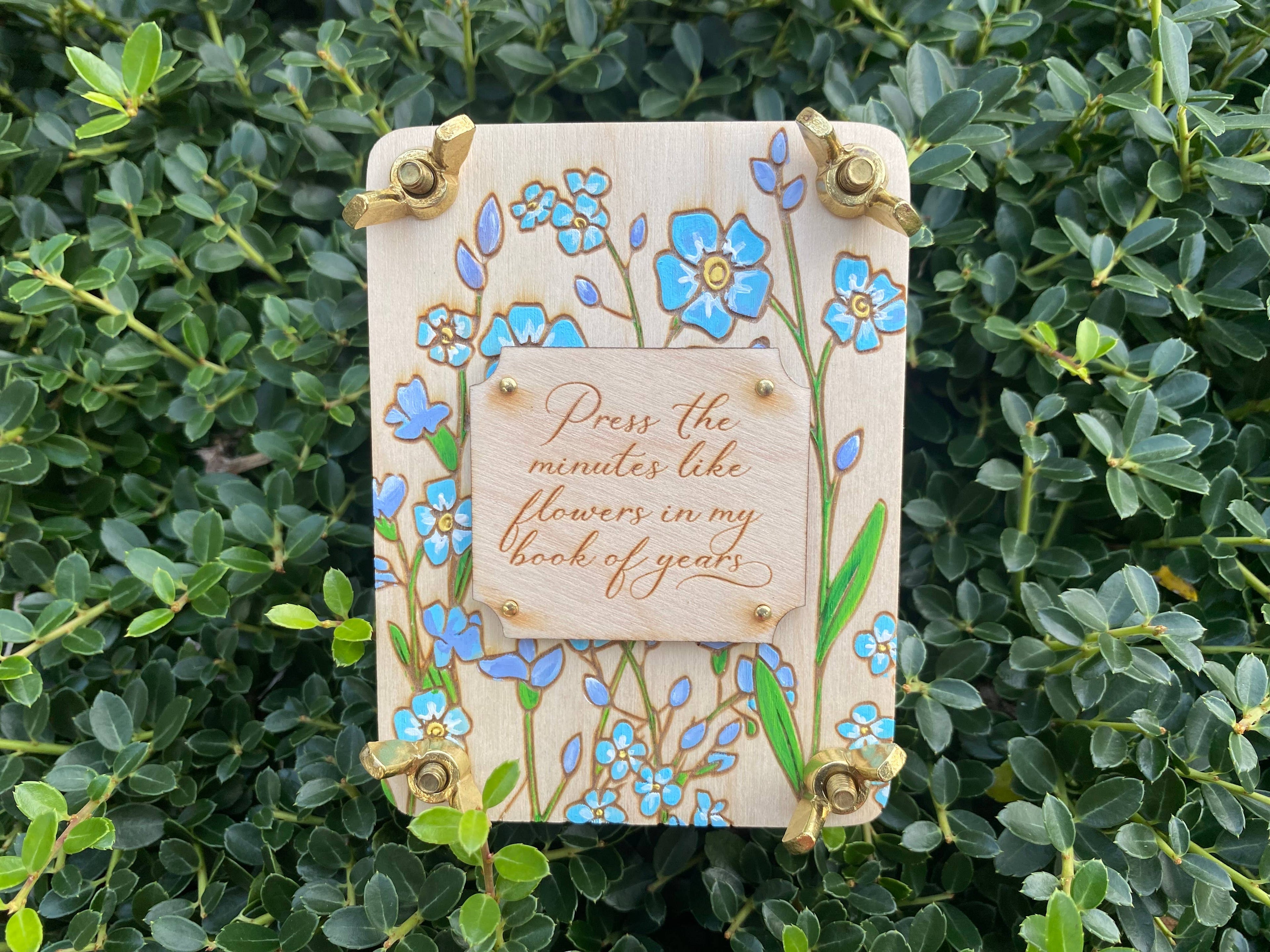 Hand Painted State Flower Pocket-Size Flower Press