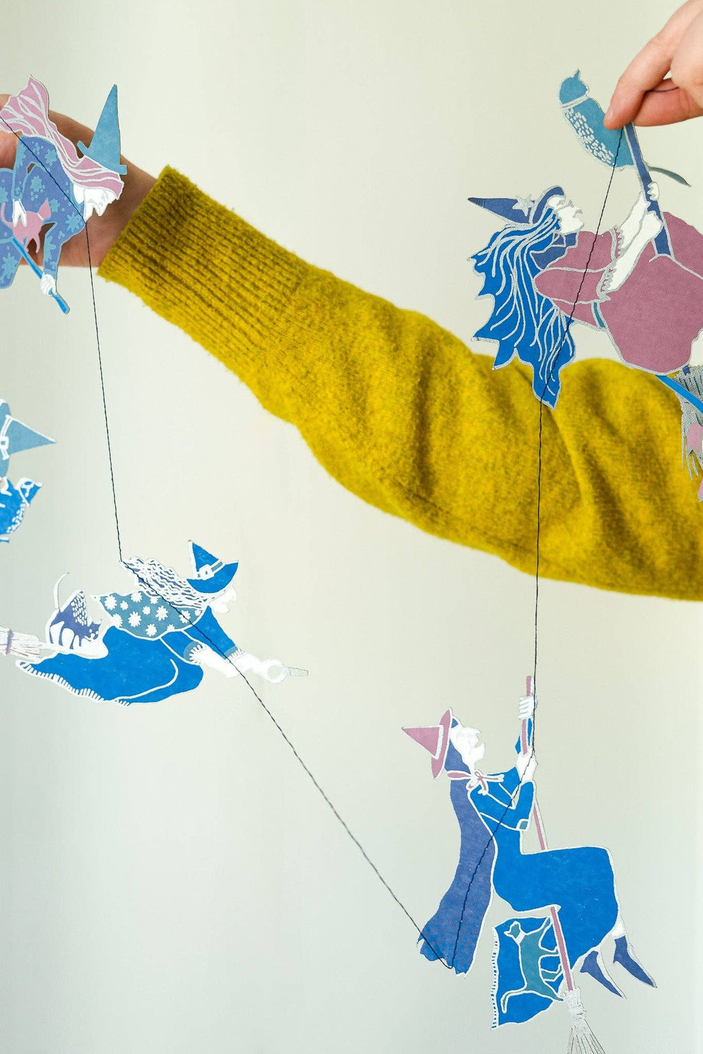 WICKED WITCHES SEWN GARLAND - The Wicked Witches Paper Garland