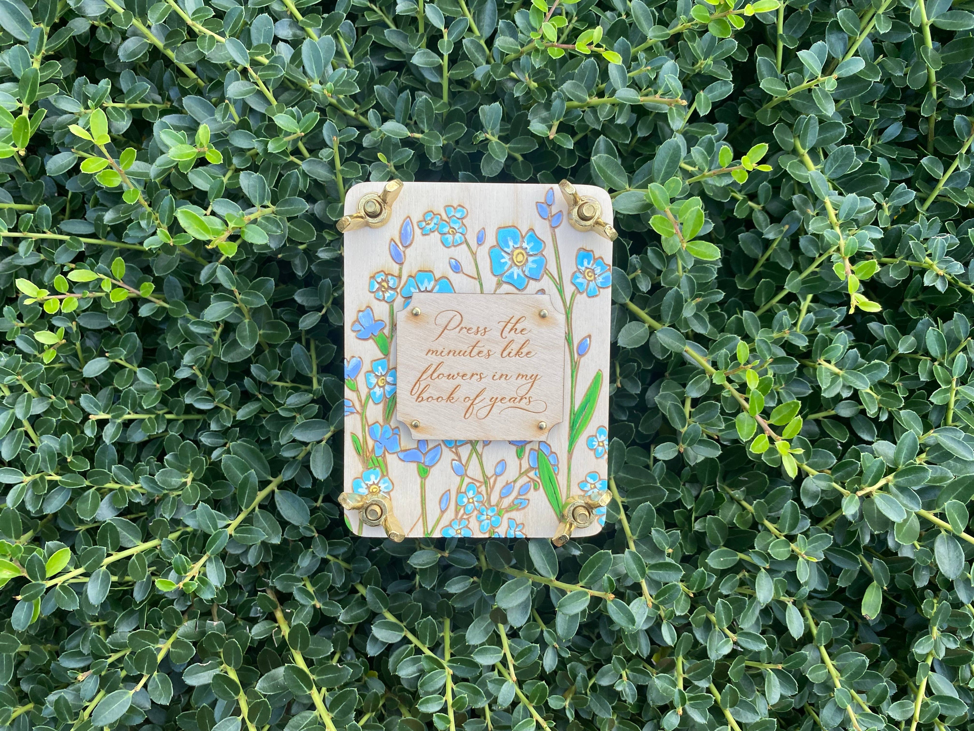 Hand Painted State Flower Pocket-Size Flower Press