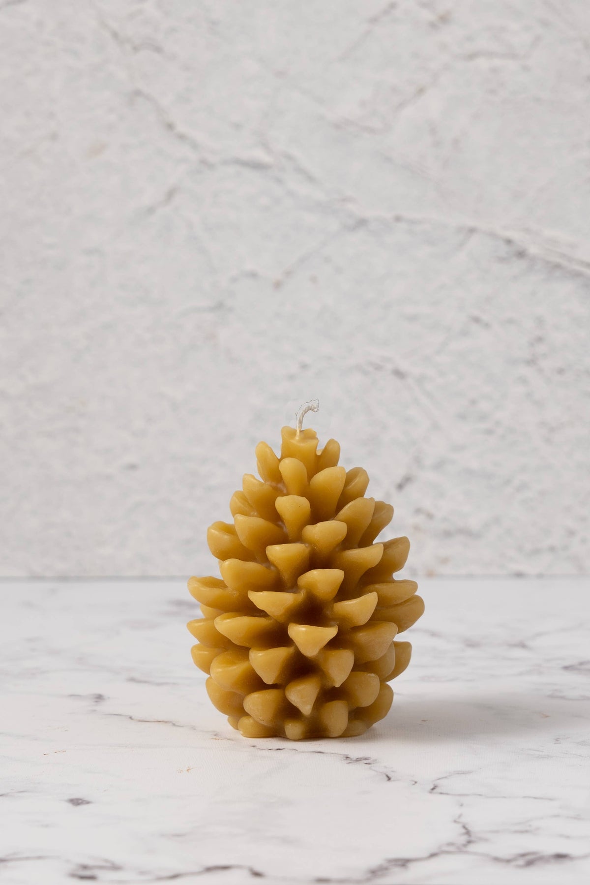 Pure Beeswax Pinecone Candle