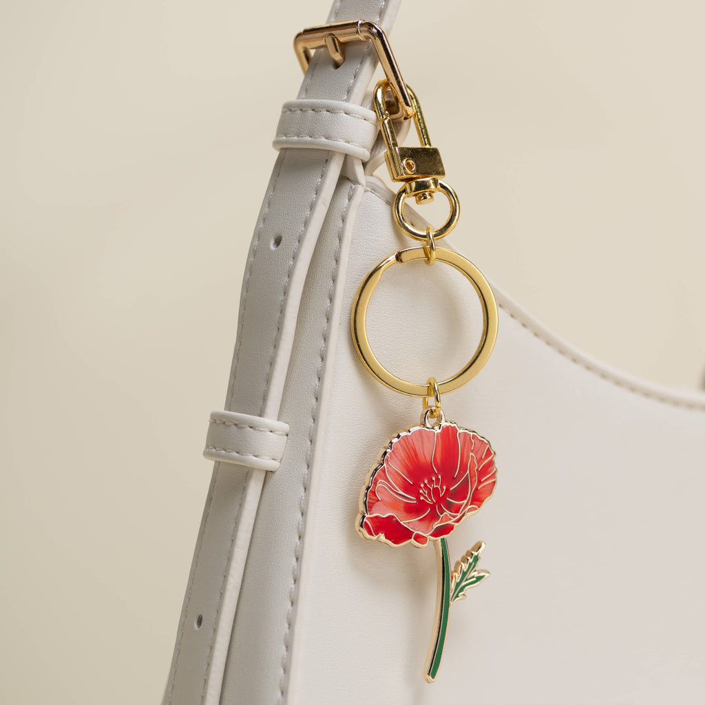 Red Poppy Keychain & Bag charm
