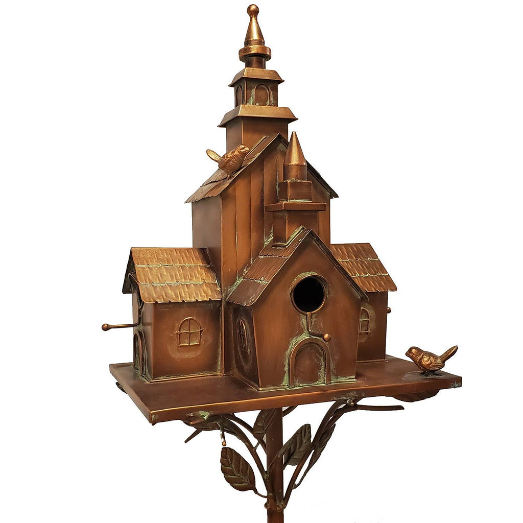 Large Copper-Colored Multi-Home Birdhouse "Montana"