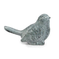 Blue-Gray Weathered Cement Bird Figurine