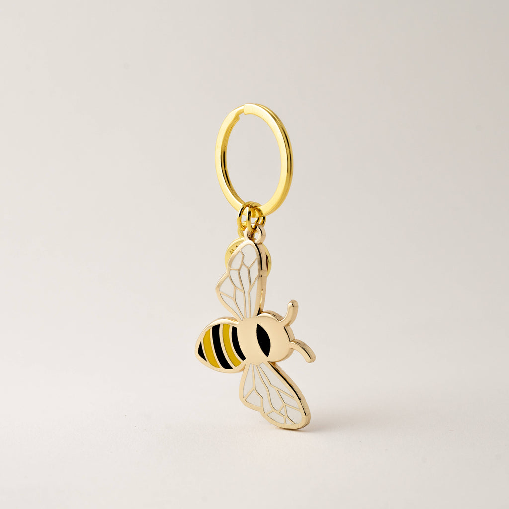 Honey Bee Keychain & Bag Charm, Nature Gifts