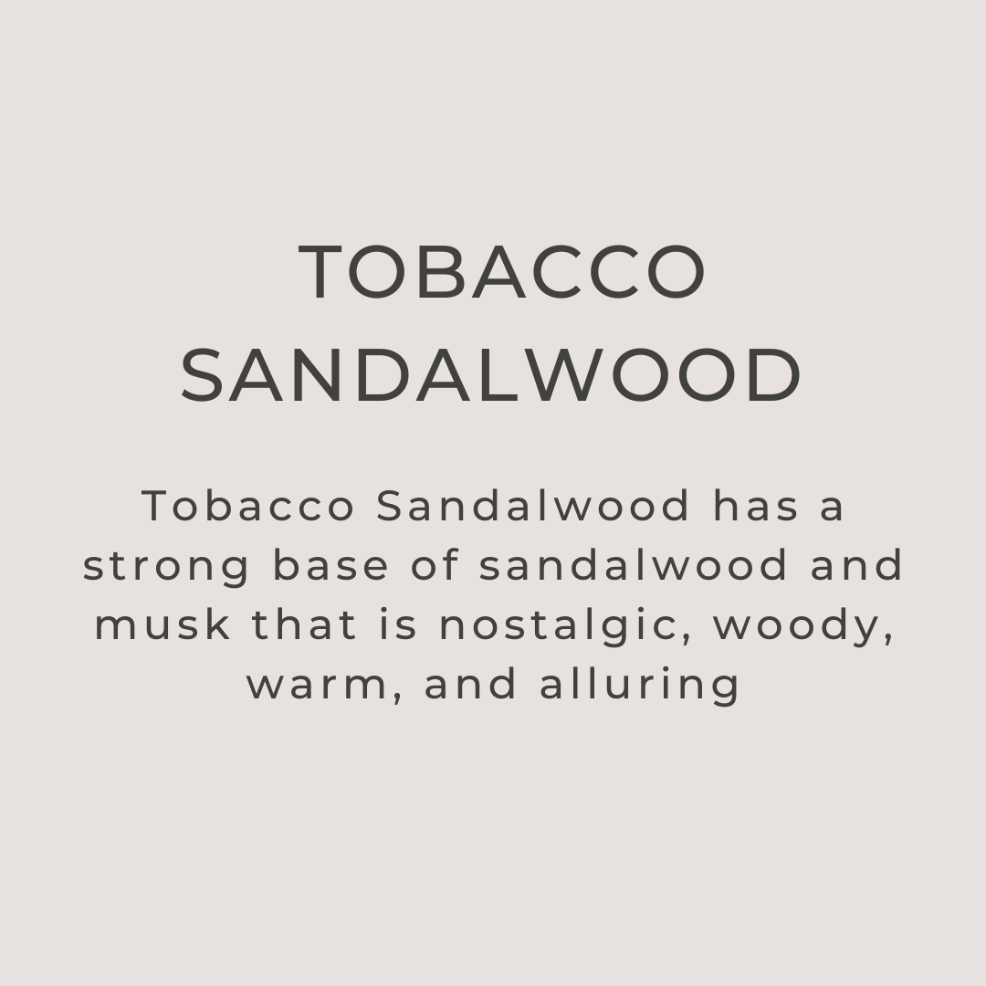 Tobacco Sandalwood   - 4 oz Amber Glass Room + Linen Spray