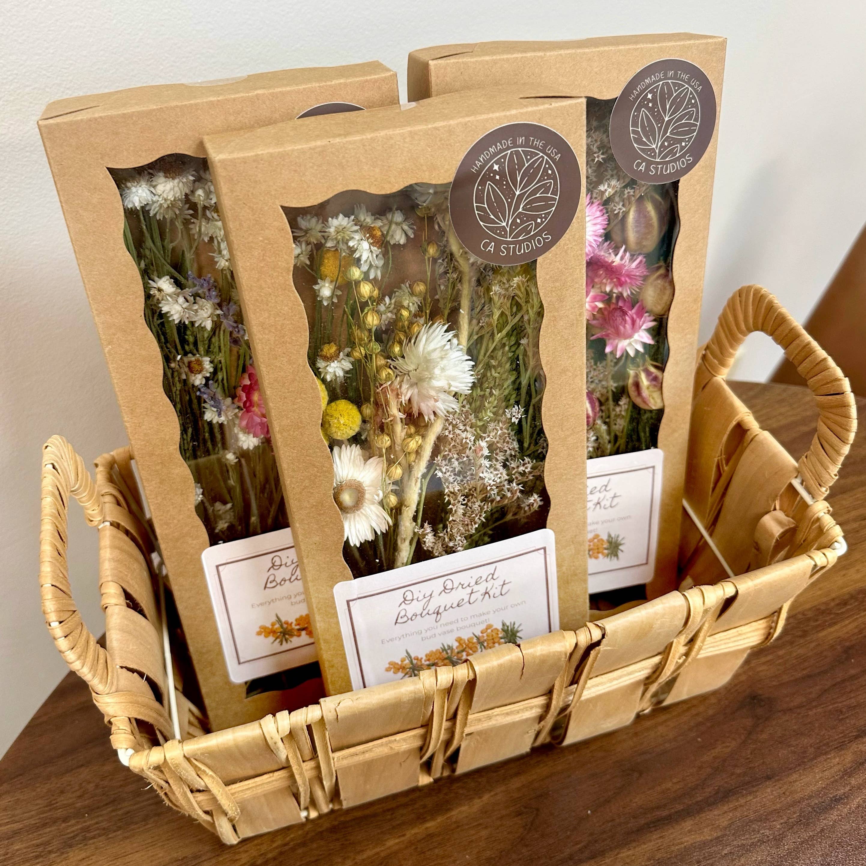 DIY Dried Floral Bouquet Kit Flower Arrangement for Bud Vase