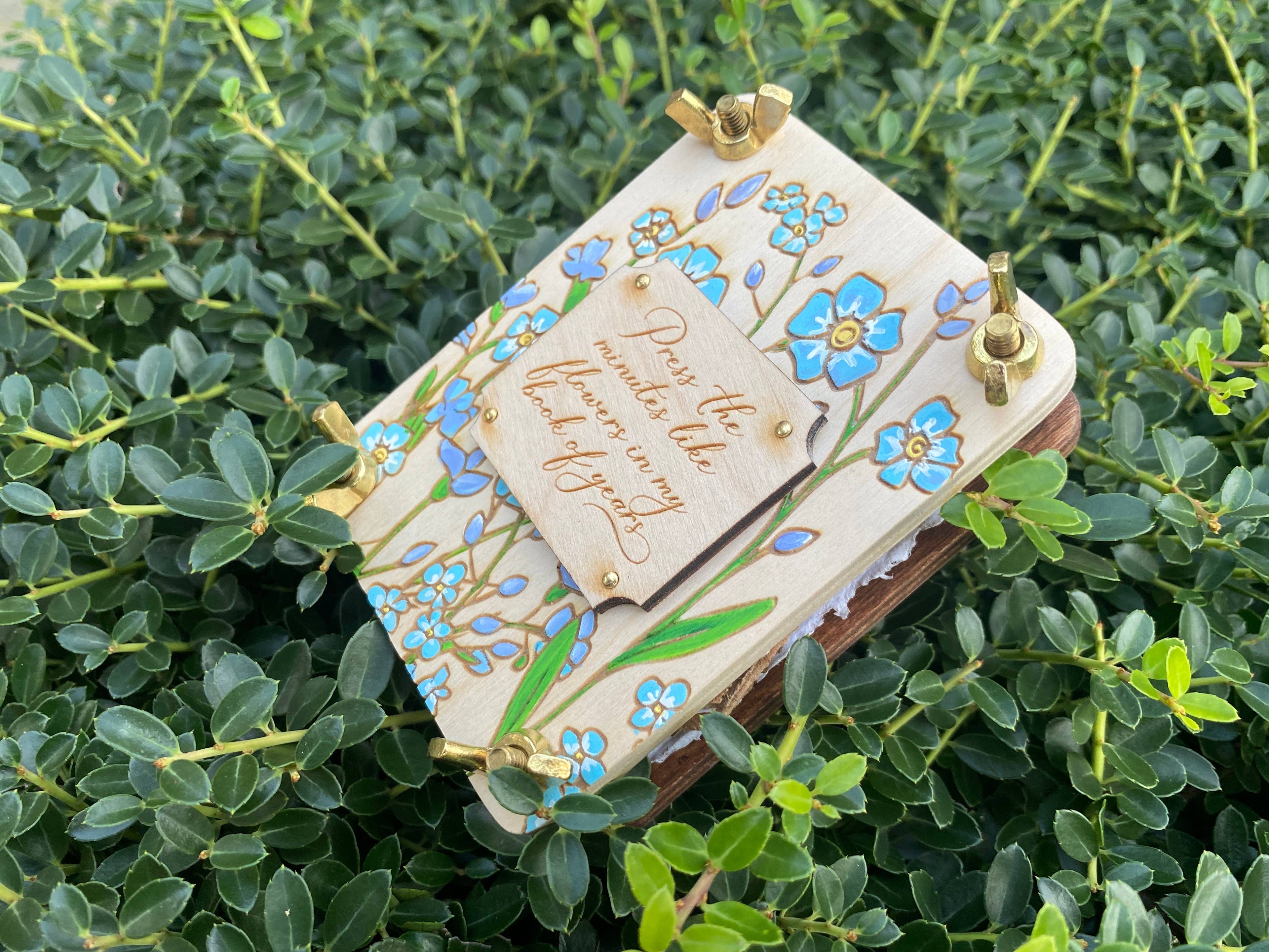 Hand Painted State Flower Pocket-Size Flower Press