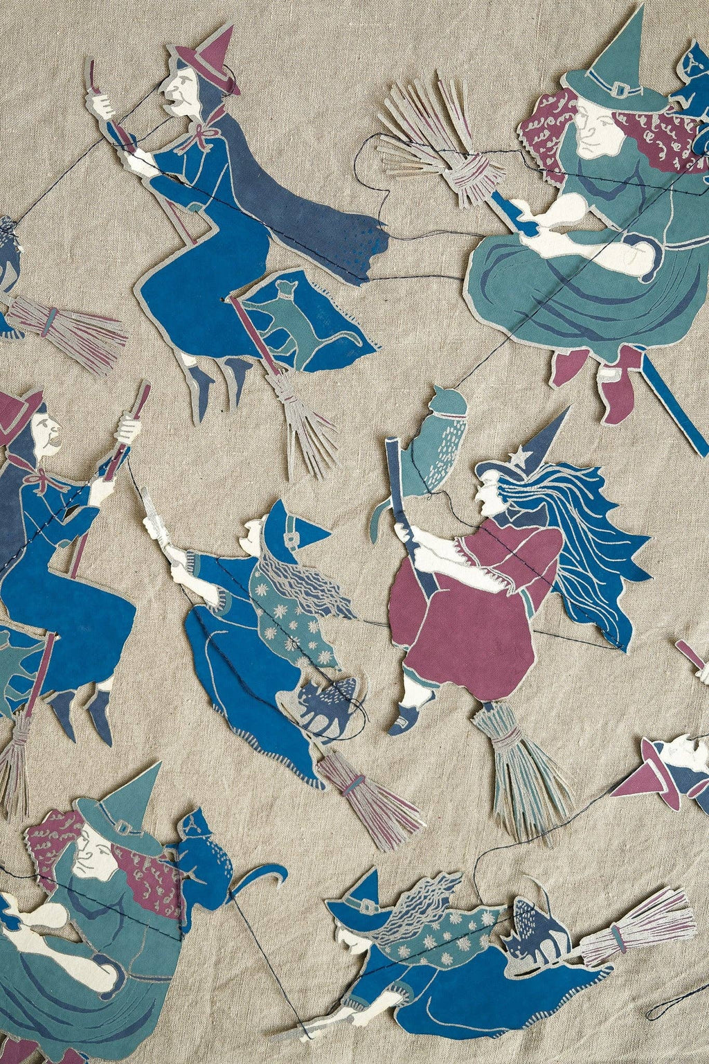WICKED WITCHES SEWN GARLAND - The Wicked Witches Paper Garland