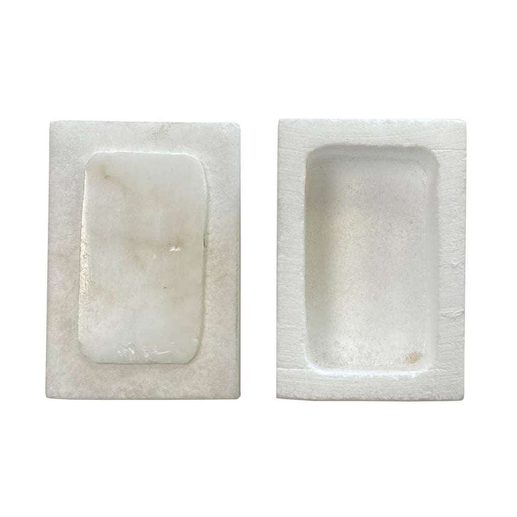 Red Fox Printed Soapstone Box | Jewelry storage