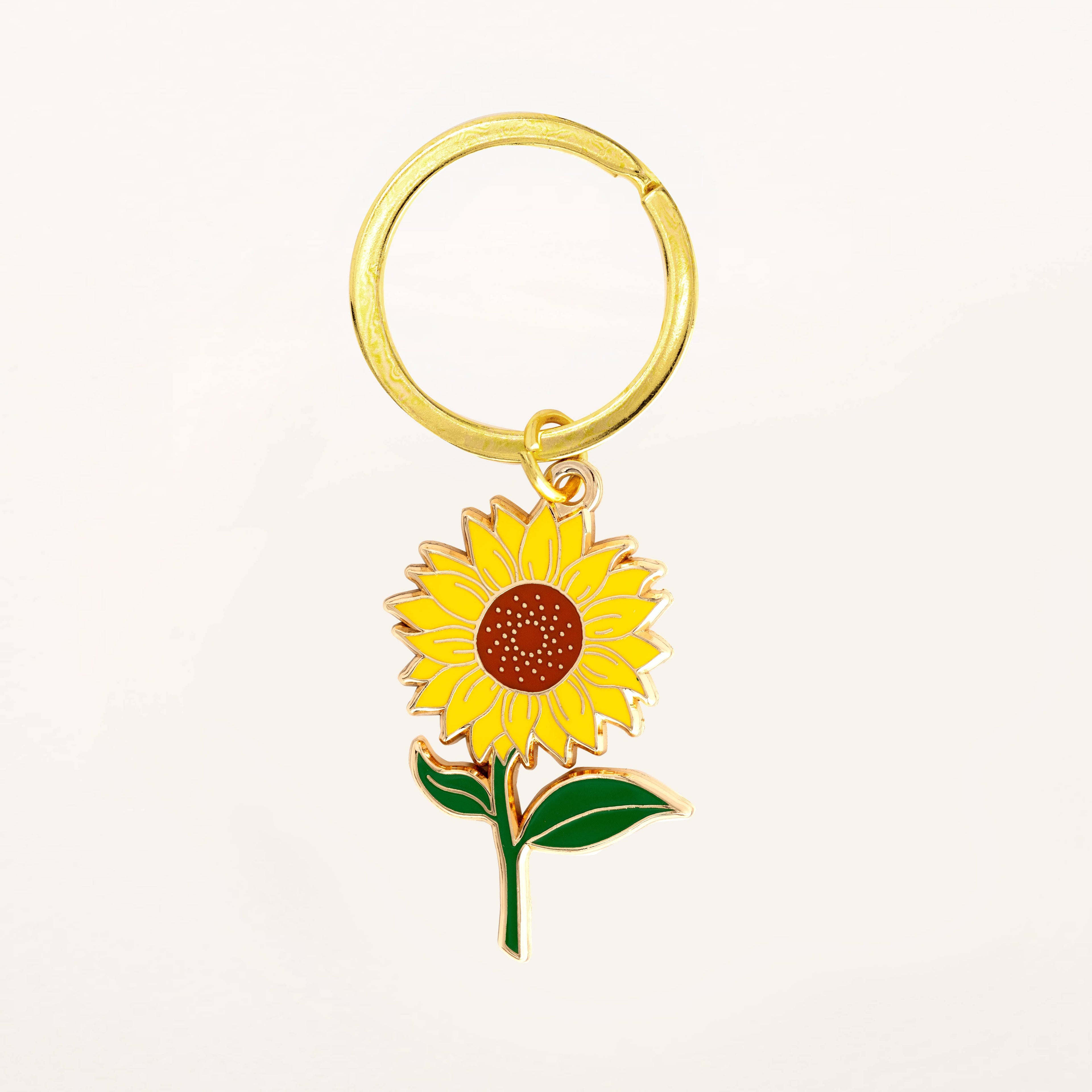 Sunflower Keychain & Bag Charm, Summer Gifts