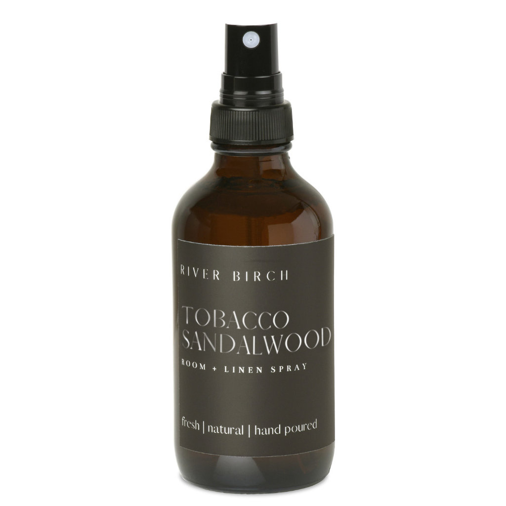 Tobacco Sandalwood   - 4 oz Amber Glass Room + Linen Spray