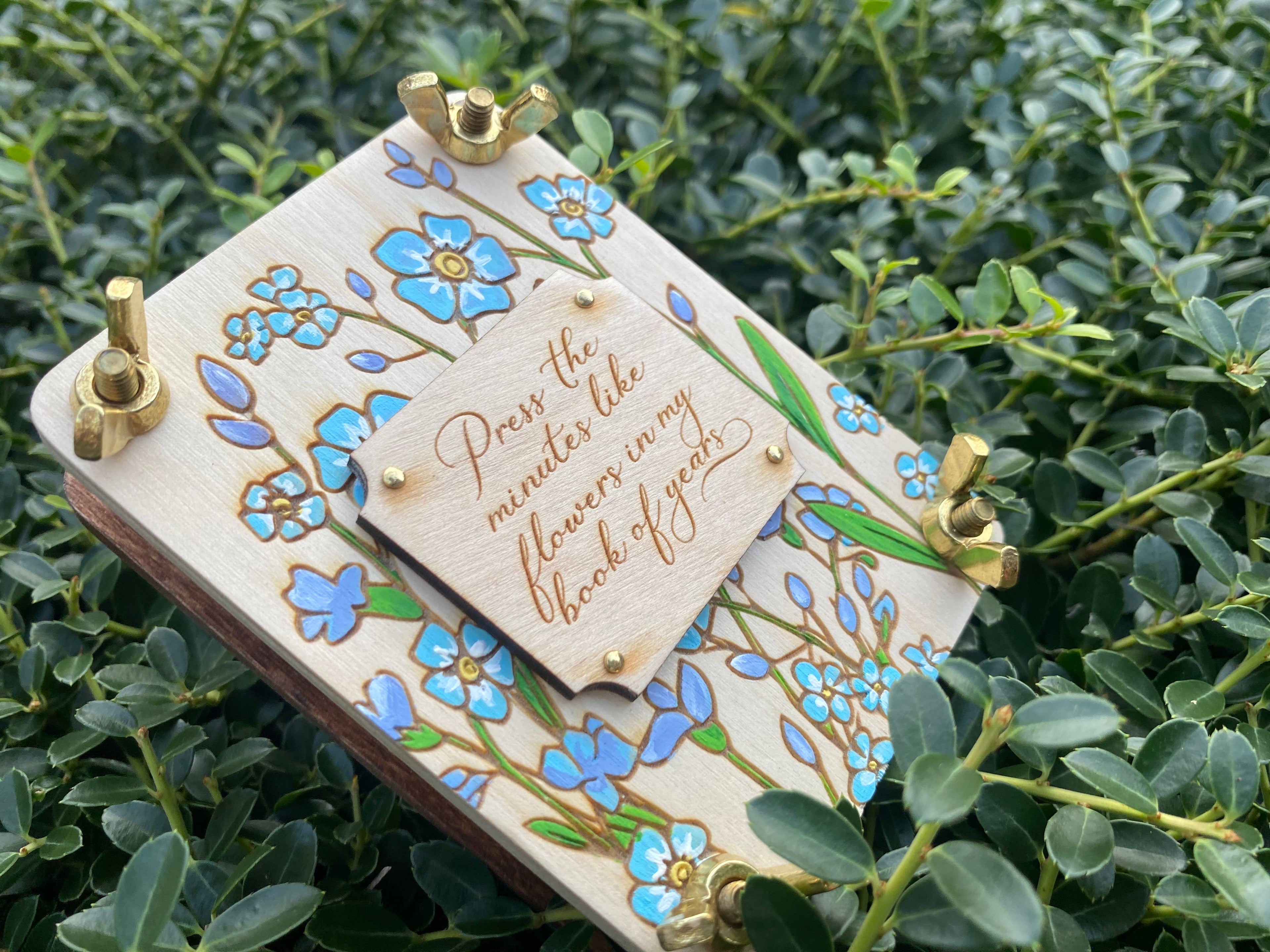 Hand Painted State Flower Pocket-Size Flower Press