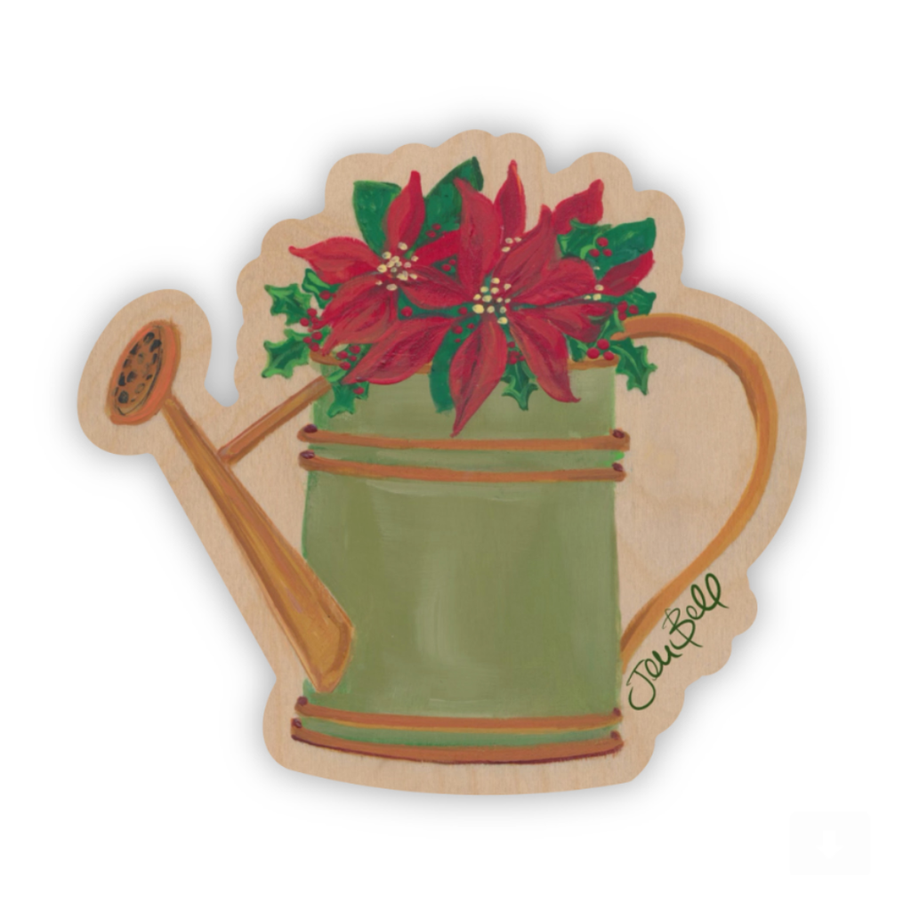 Purple Cone Flower with Yellow Finch Sticker