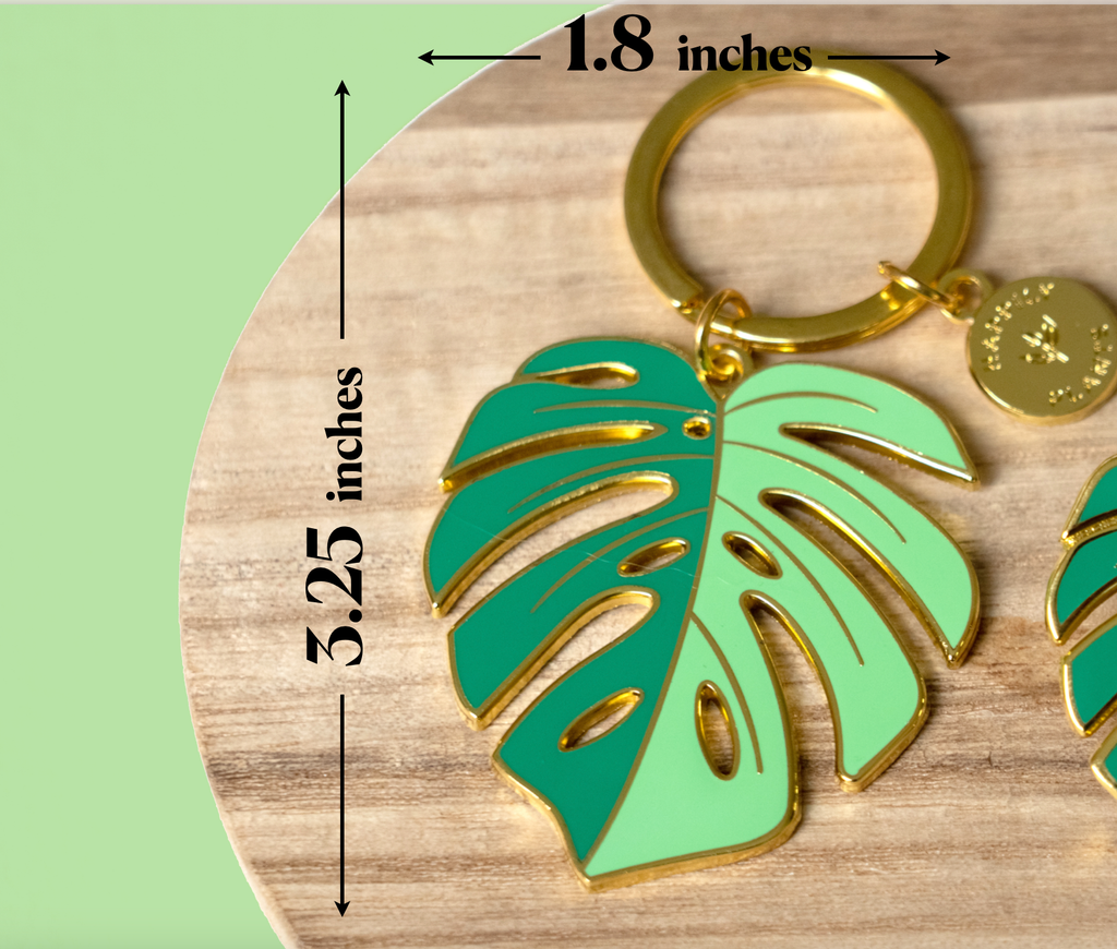 Monstera 'Deliciosa' Plant Lover Keychain, Plant Gifts