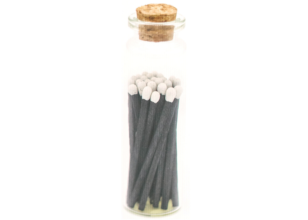 2in Tuxedo Decorative Matches In Jar w/ striker